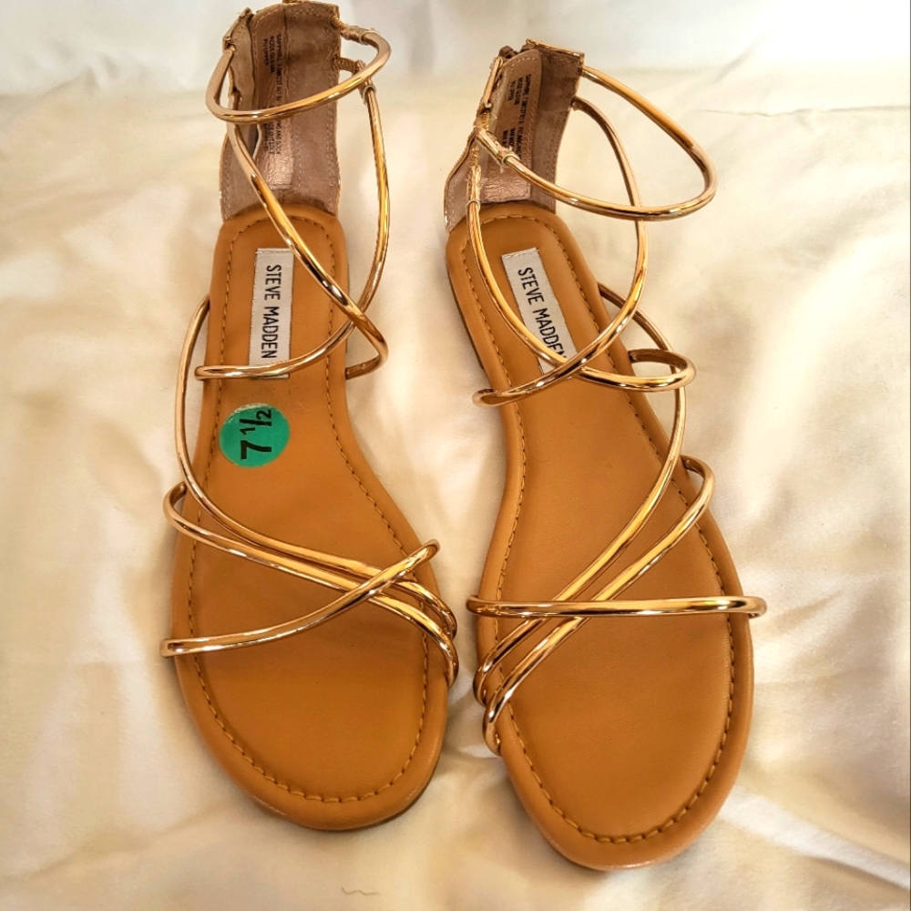 Steve Madden Gold Sandals